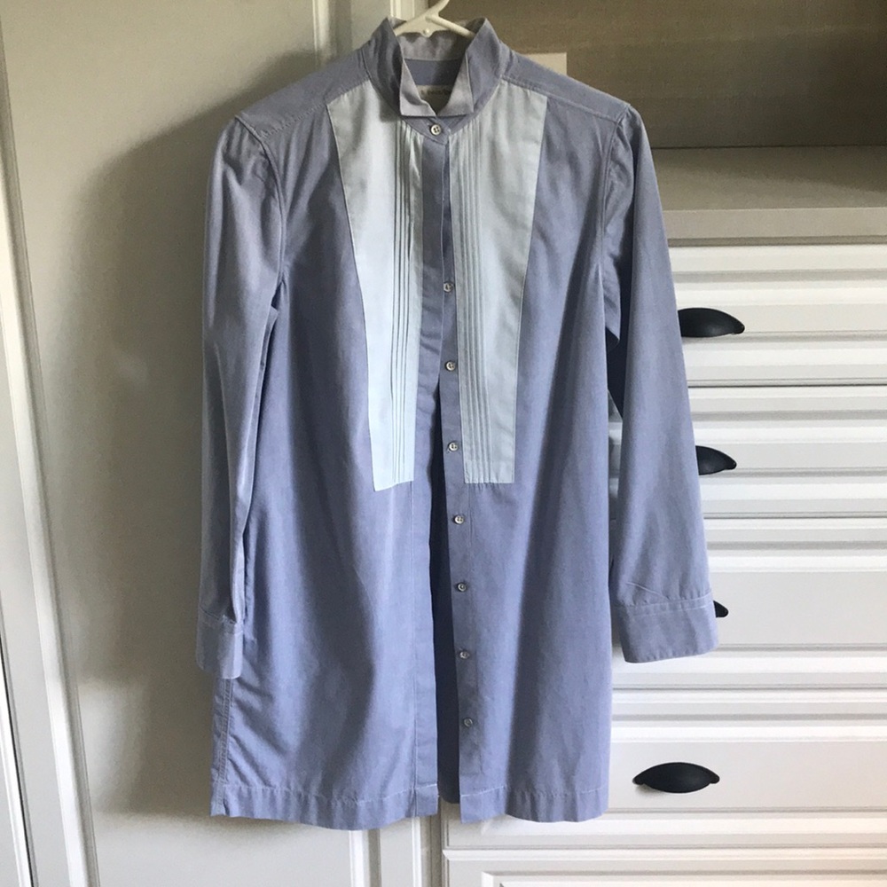 Blue Rag & Bone Cotton Shirt Dress